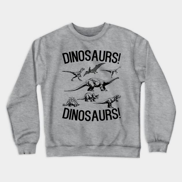 Cute Dinosaur Crewneck Sweatshirt by kapotka